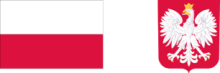 logotyp z flagą i godłem RP